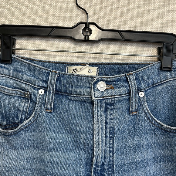 Perfect Vintage Jean Madewell Blue Straight Leg Jeans High-Waisted - Picture 2 of 7
